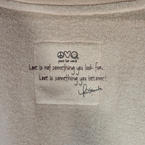 PEACE LOVE WORLD Long Sleeve Soft Shirt XXS - Picture 3 of 9